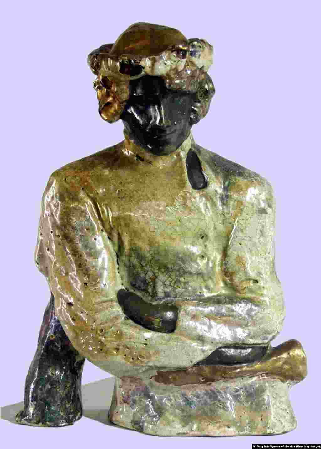 Along with paintings, several sculptures were included in the list released by Ukraine's Military Intelligence, such as this figurine made by Mikhail Vrubel around 1900.