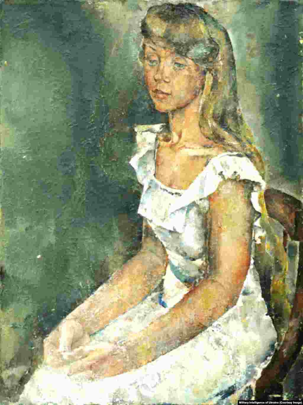 Portrait of Korsakova L.I., a 1981 painting by Felix Kidder.